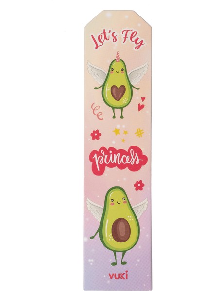 Avokado Desenli Kağıt Kitap Ayracı