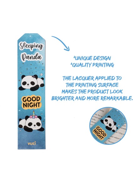 Panda Desenli Kağıt Kitap Ayracı fiyatları
