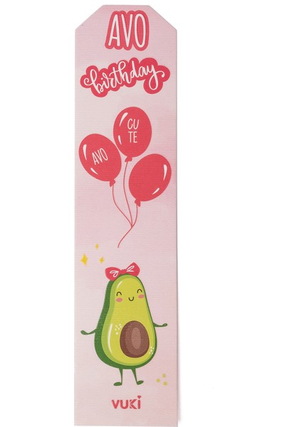 Avokado Desenli Kağıt Kitap Ayracı
