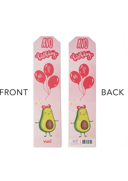Avokado Desenli Kağıt Kitap Ayracı indirimleri
