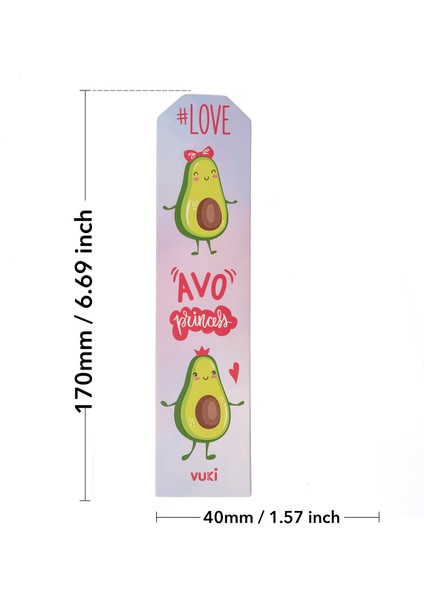 Avokado Desenli Kağıt Kitap Ayracı fırsatları