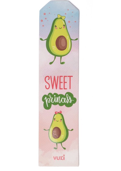 Avokado Desenli Kağıt Kitap Ayracı