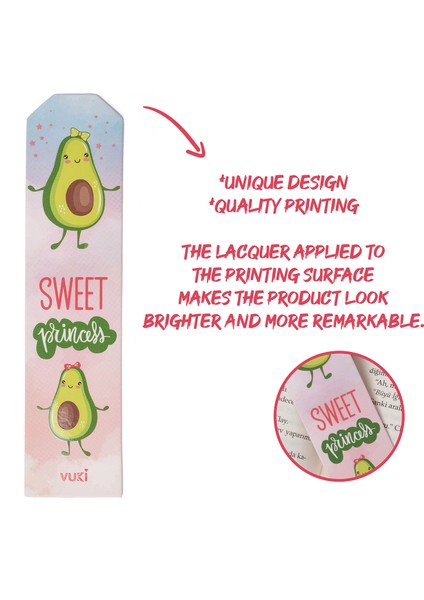 Avokado Desenli Kağıt Kitap Ayracı fiyatları