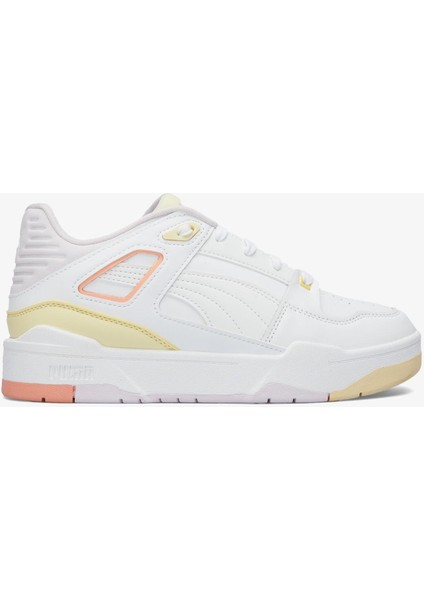 Slipstream Women White Yellow Leather Sneaker Beyaz Sarı Kadın Hakiki Deri Günlük Spor Ayakkabı