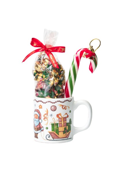 Yılbaşı Özel Kupa - Karamel Şeker + Baston Şeker No: 4