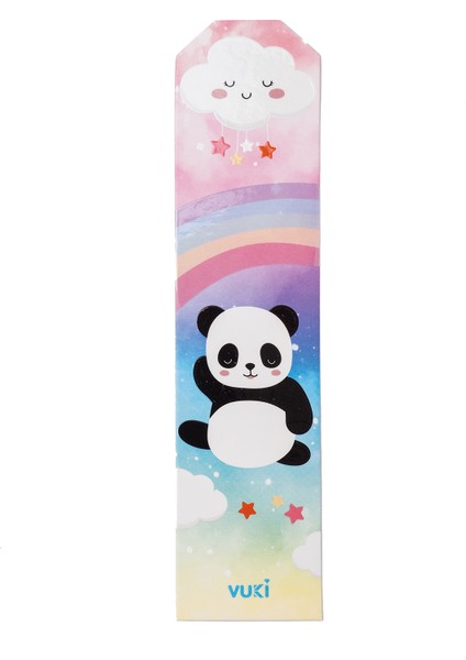 Panda Desenli Kağıt Kitap Ayracı