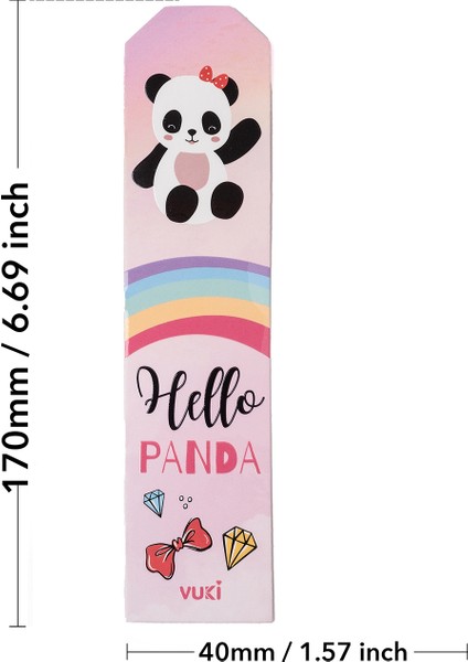 Panda Desenli Kağıt Kitap Ayracı fırsatları