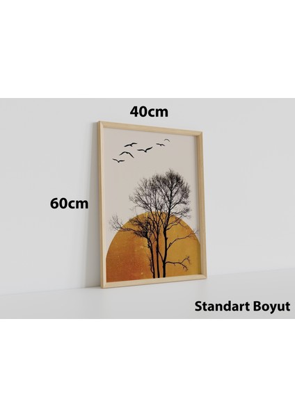 Ahşap Çerçeve 40 x 60 cm Modern Uv Baskı Tablo