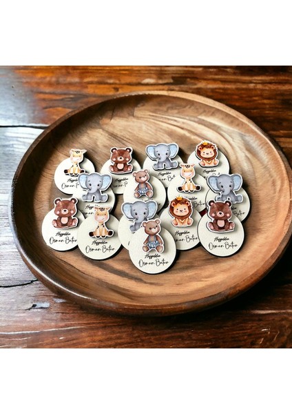 Ahşap Hayvanlı Magnet