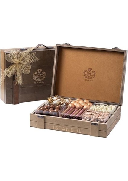 Ahşap Bavul Kutuda k Set