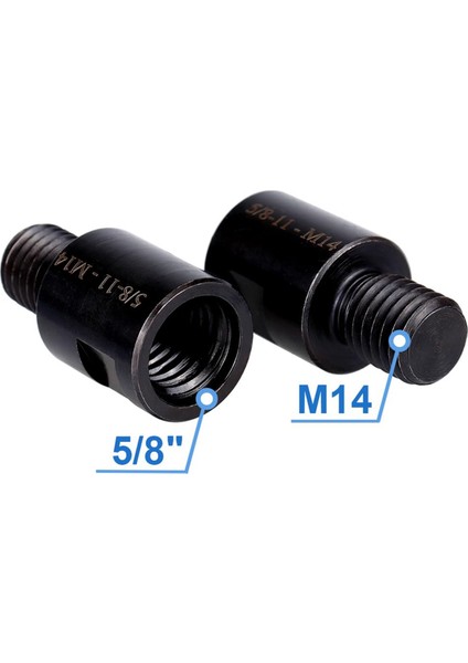 2 Adet 5/8 Inç-11 Ila M14 Adaptör Açı Taşlama Makinesi Diş Dönüştürücü (Yurt Dışından)