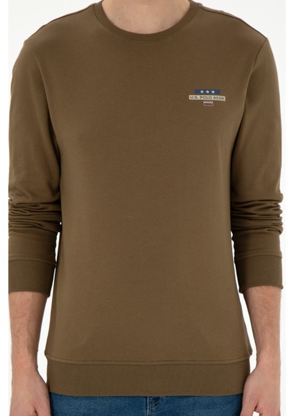 Erkek Haki Sweatshirt 50293742-VR027