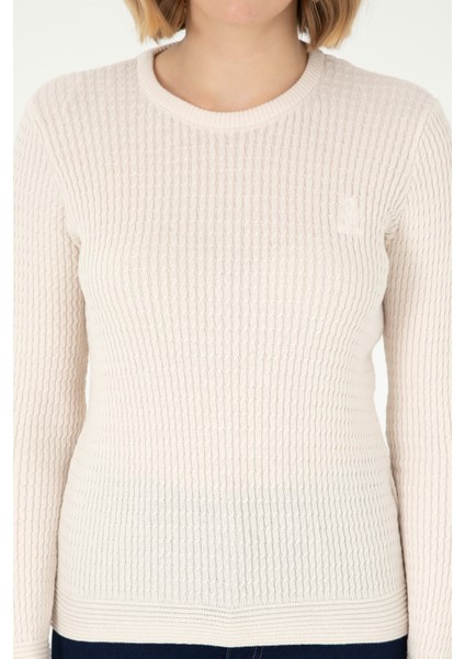 Kadın Krem Kazak /Triko 50288979-VR071