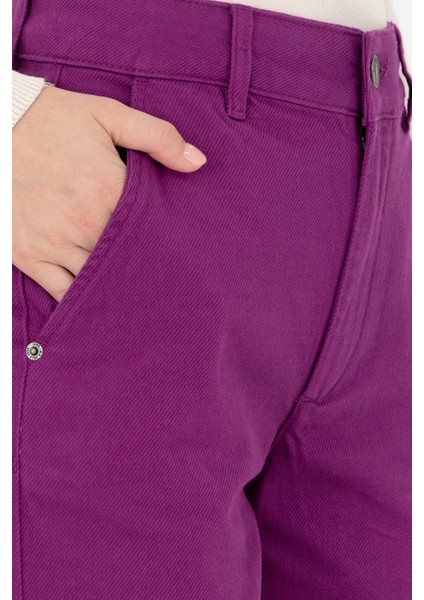 Kadın Menekşe Pantolon (Kanvas-Chino) 50290859-VR037