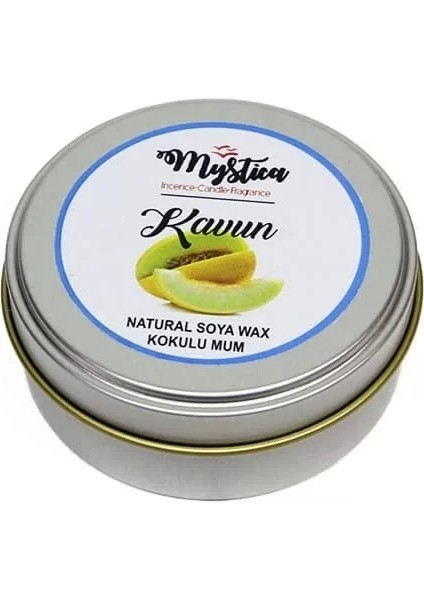 Soya Wax Mum Kokulu Tenekede Kavun modelleri