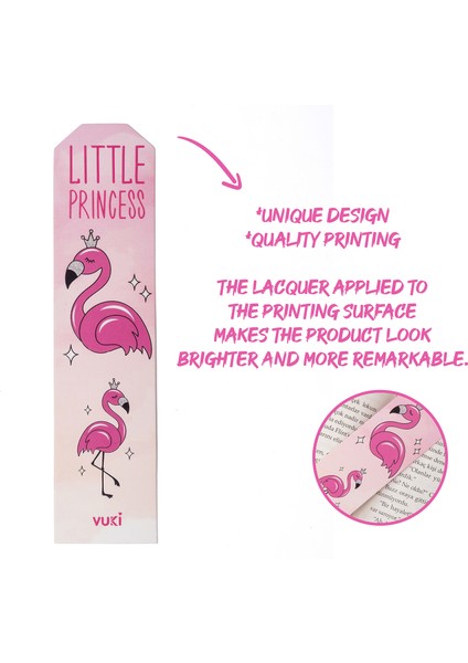 Flamingo Desenli Kağıt Kitap Ayracı fiyatları