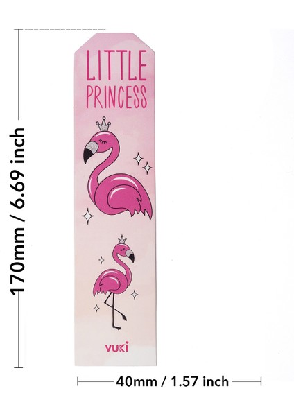 Flamingo Desenli Kağıt Kitap Ayracı fırsatları