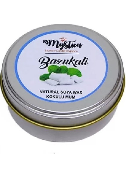 Soya Wax Mum Kokulu Tenekede Bazukalı (Sakız) modelleri