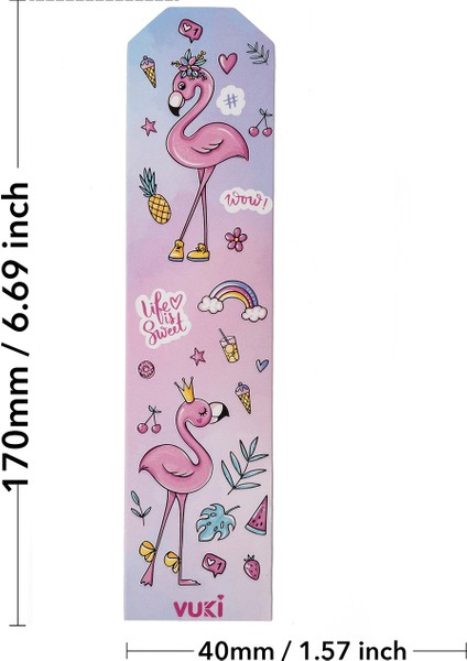 Flamingo Desenli Kağıt Kitap Ayracı fırsatları