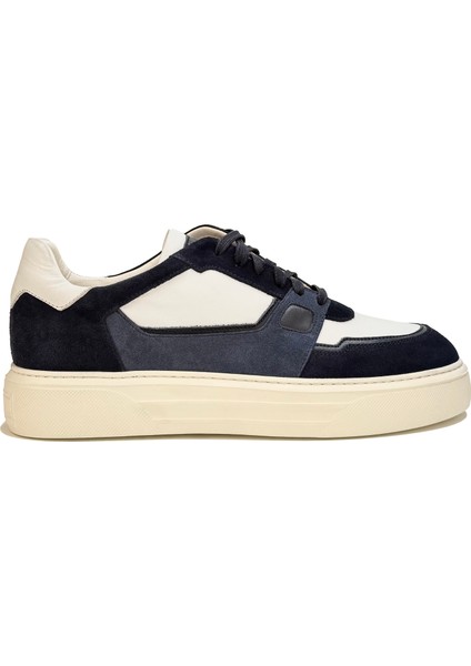 Bağcıklı Lacivert Suet Sneaker Ayakkabı fiyatları