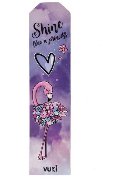 Flamingo Desenli Kağıt Kitap Ayracı