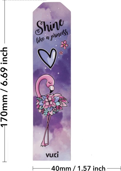 Flamingo Desenli Kağıt Kitap Ayracı fırsatları