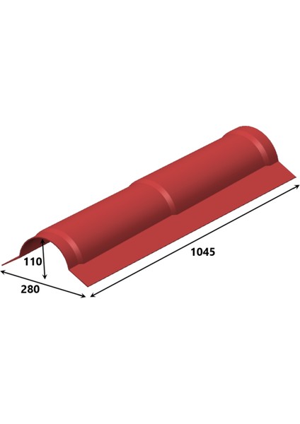 Oluk Mahya Pvc-Asa Kiremit Çatı Paneli