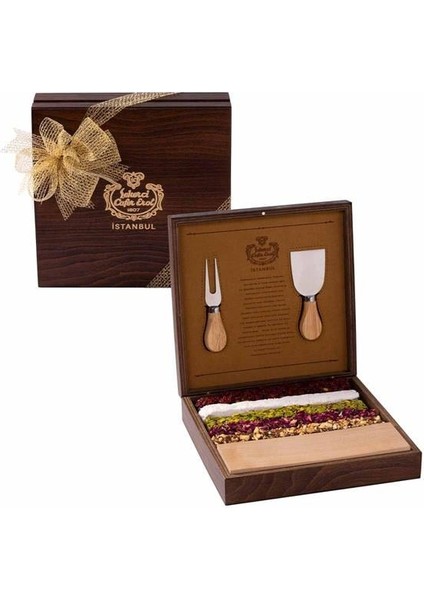 Bıçaklı Ahşap Lokum Kutusu - Limited Edition