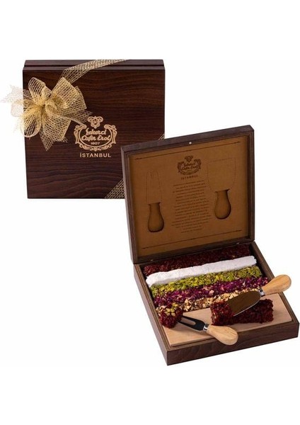 Bıçaklı Ahşap Lokum Kutusu - Limited Edition