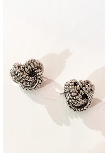 Antik Gümüş Düğüm Küpe fırsatları