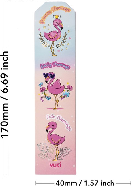 Flamingo Desenli Kağıt Kitap Ayracı fırsatları