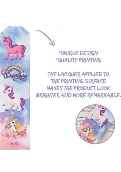 Unicorn Kağıt Kitap Ayracı