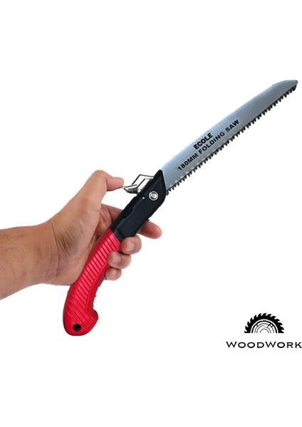 Katlanır Testere 180MM -Kilitlenebilir ve Özel Ergonomik Testere (Bahçe,iş,outdoor) modelleri