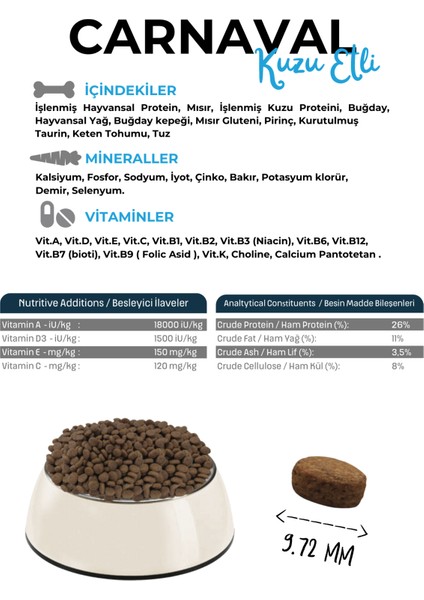 Premium Dog Puppy Lamb&rice Kuzu Etli Yavru Köpek Maması 3 kg