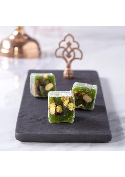 Kivi Aromalı Antep Fıstıklı Fitil Lokum 500 gr