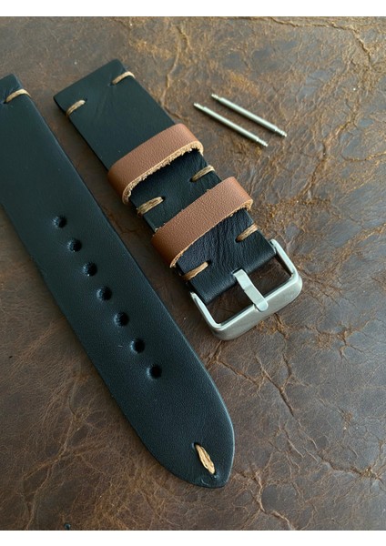 El Dikişi Mat Siyah Gerçek Deri Saat KORDONU.18,20,22,24,26MM.GENIŞLIK Seçin. Sipariş Üzerine Üretilir. modelleri