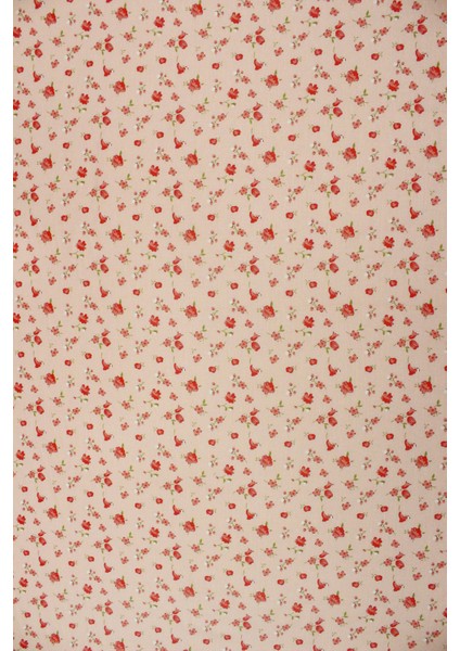 Çiçek Desenli Dijital Baskılı Keten Kumaş / En 1,50 cm