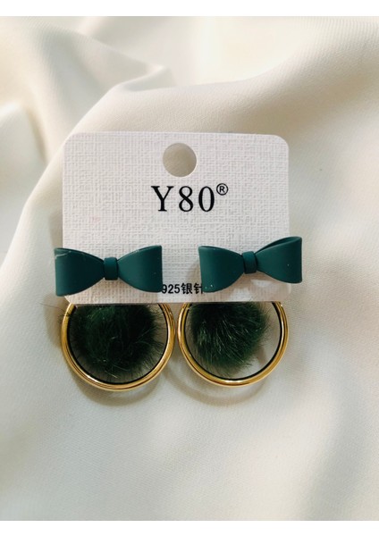 Ponponlu Yeşil Küpe fiyatları