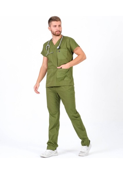 Yeşil Hemşire Forması Bay ,Hemşire Takım ,Doktor Forması