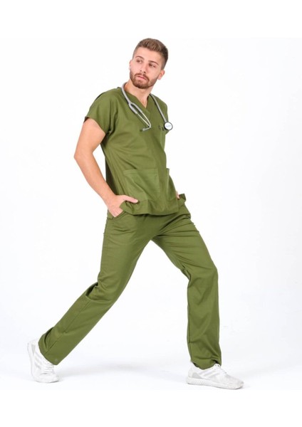 Yeşil Hemşire Forması Bay ,Hemşire Takım ,Doktor Forması