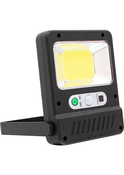 YX-607 Cob 40 Watt Güneş Enerjili Solar Lamba - Projektör Tip 3 Mod Karanlık ve Hareket Sensörlü YX-607