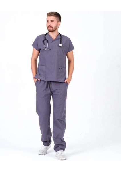 Gri Hemşire Forması Bay ,hemşire Takım ,doktor Forması