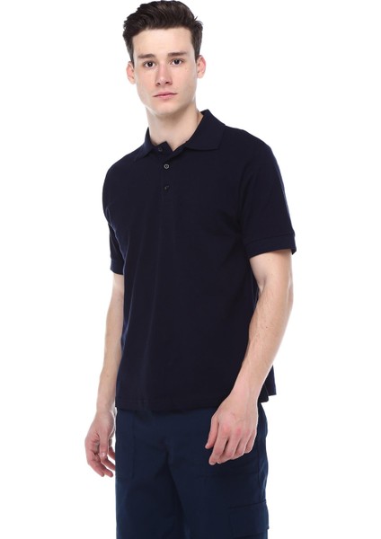 Siyah Polo Yaka Tişört,Pamuk