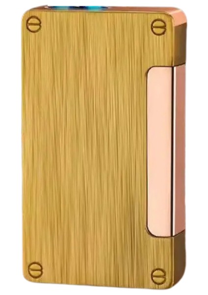 Çift Torch Pürmüz Rose Gold Metal Puro Çakmağı