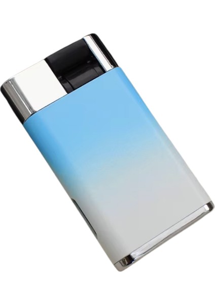 Tek Torch Pürmüz Mavi-Pembe Metal Puro Çakmağı