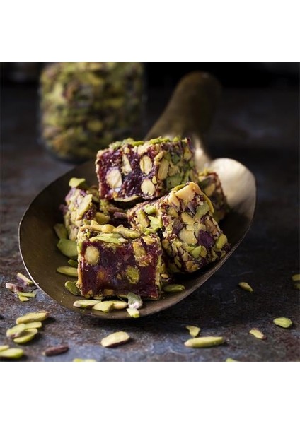 File Fıstık Kaplı Nar Aromalı Antep Fıstıklı Fitil Lokum 1 kg