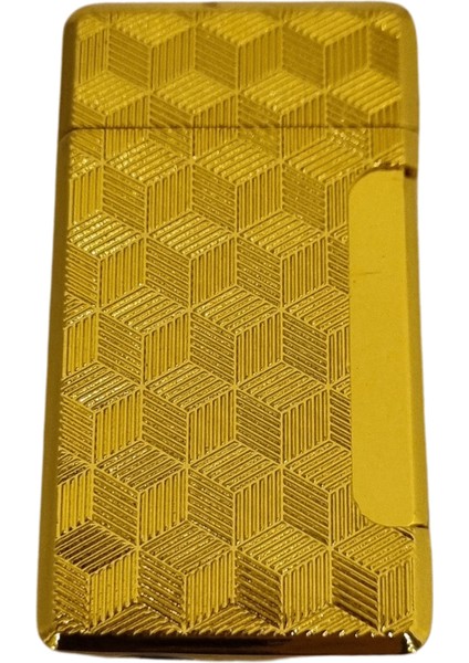 Tek Torch Pürmüz Gold Desenli Metal Puro Çakmağı
