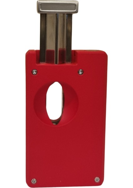 Tek Torch Pürmüz Mat Kırmızı Dahili V Kesicili Puro Çakmağı modelleri