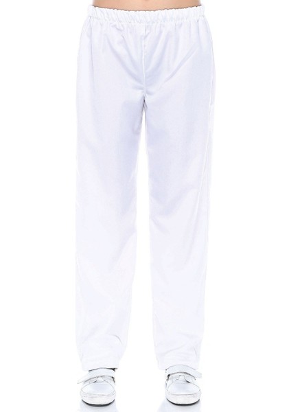 Beyaz Alpaka Pantolon Kadın ,yazlık Pantolon, Hemşire Forması Alt Pantolon