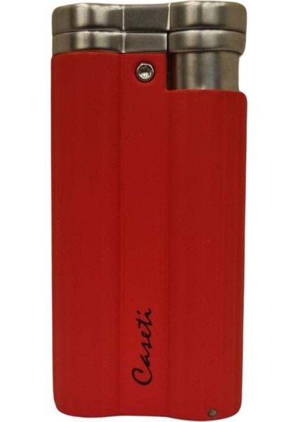 Tek Torch Pürmüz Mat Kırmızı Puro Çakmağı